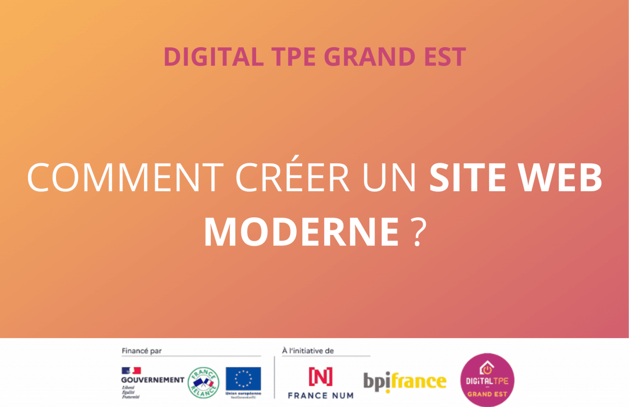 Avoir un site web moderne est d'une importance capitale