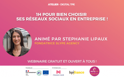 13 avril 2023 – 1h pour bien choisir ses réseaux sociaux en entreprise !