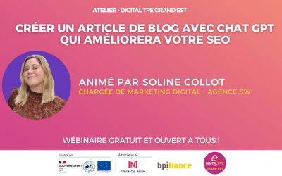24 mars 2023 – Créer un article de blog avec Chat GPT qui améliorera votre SEO