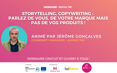 23 août 2023 – Storytelling, Copywriting : parlez de vous, de votre marque mais pas de vos produits !