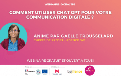 15 septembre 2023 – Comment utiliser Chat GPT pour votre communication digitale ?