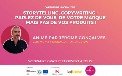 28 septembre 2023 – Storytelling, Copywriting : parlez de vous, de votre marque mais pas de vos produits !