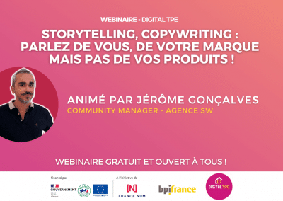 28 septembre 2023 – Storytelling, Copywriting : parlez de vous, de votre marque mais pas de vos produits !