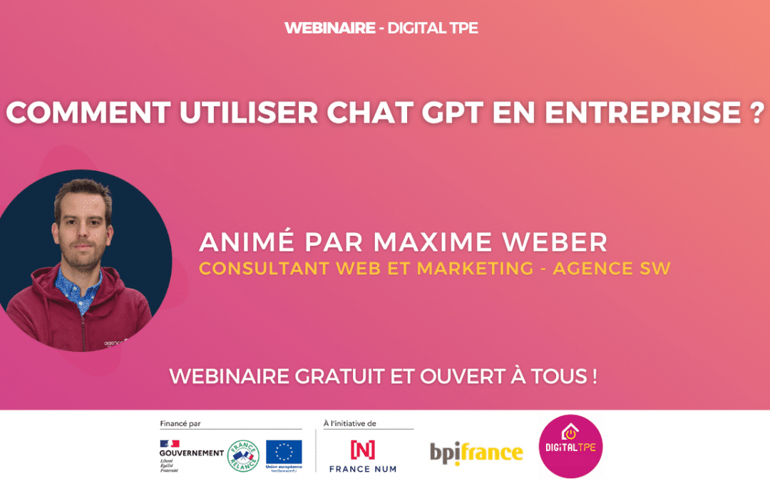 04 octobre 2023 – Comment utiliser Chat GPT en entreprise ?