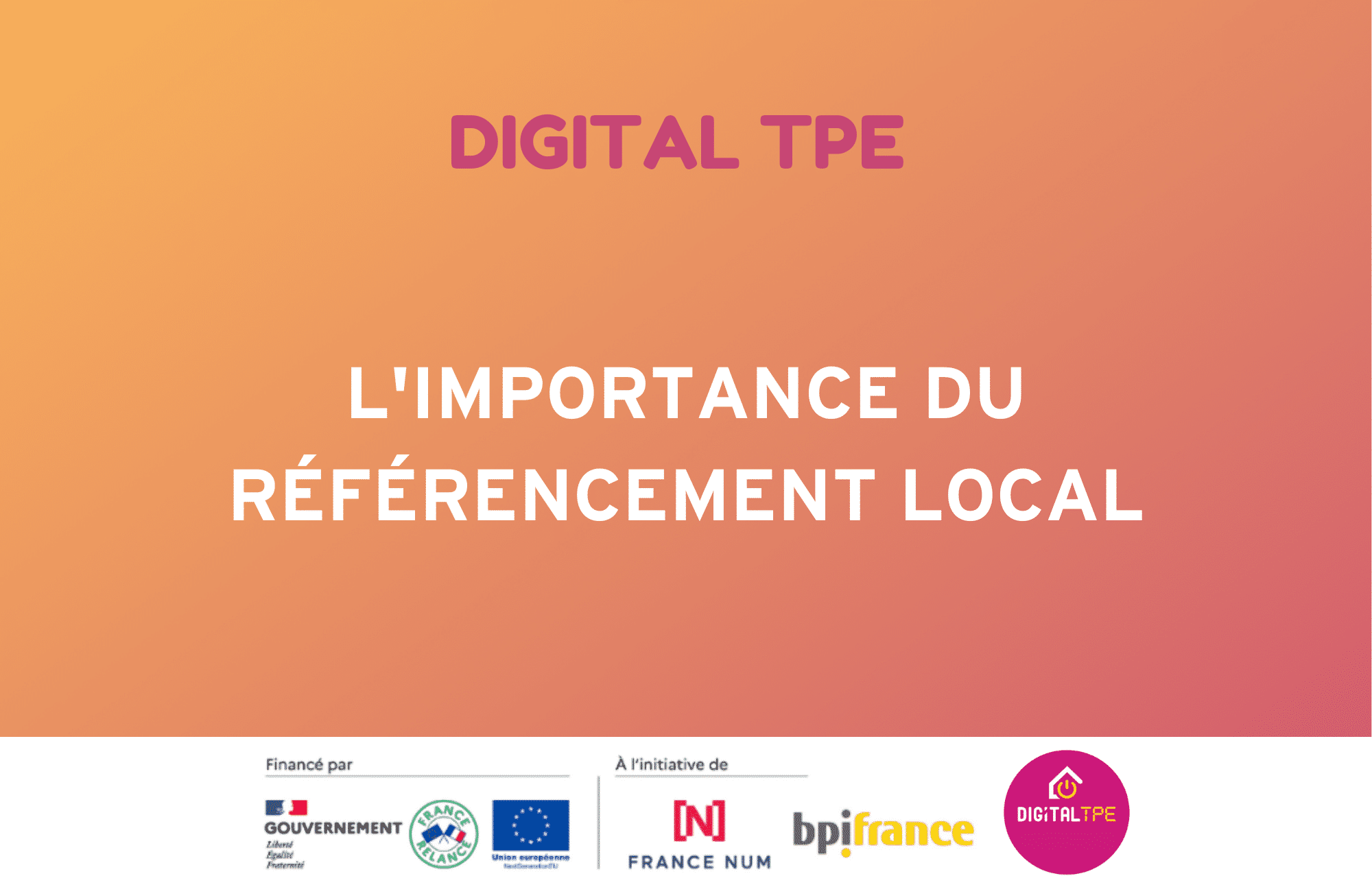 Image d'illustration de l'article de blog Digital TPE : L'importance du référencement local