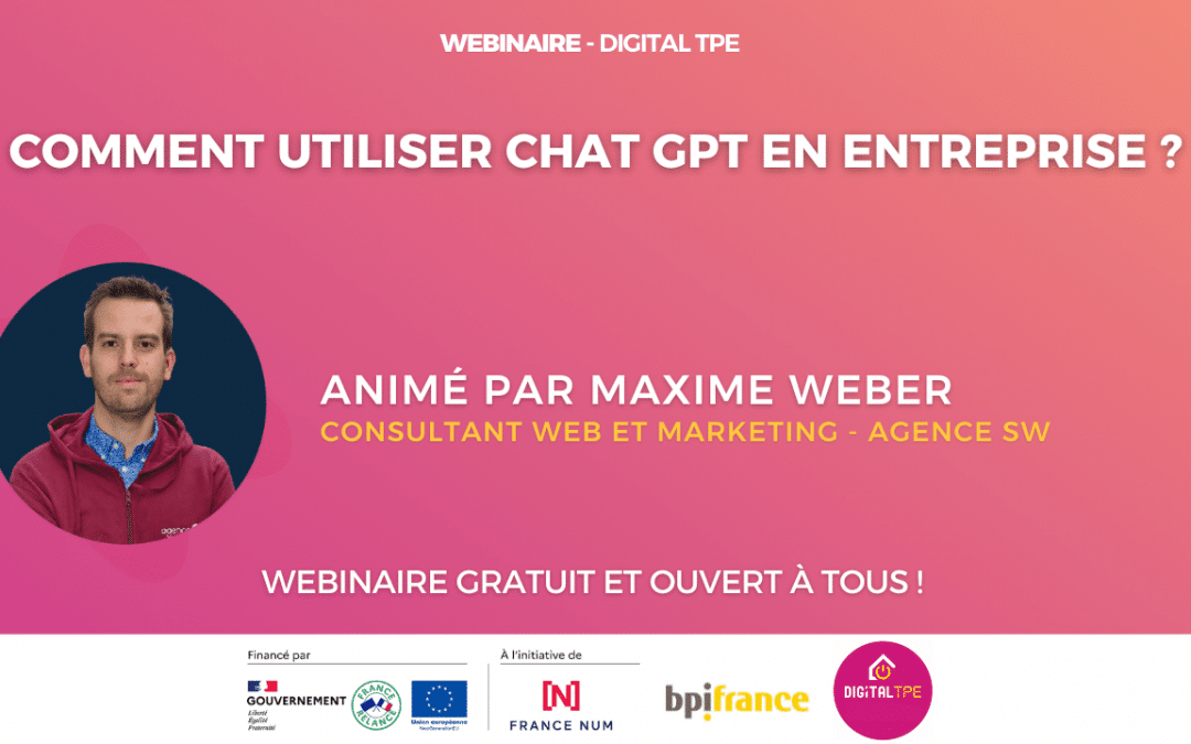 20 février 2024 – Comment utiliser Chat GPT en entreprise ?