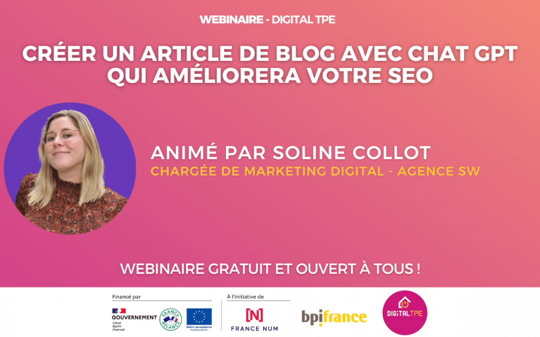 19 mars 2024 – Créer un article de blog avec Chat GPT qui améliorera votre SEO