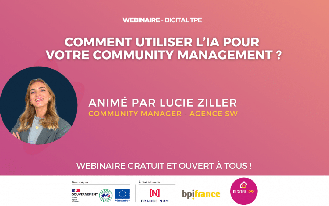 23 octobre 2024 – Comment utiliser l’IA pour votre Community Management ?