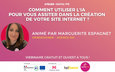 19 décembre 2024 – Comment utiliser l&rsquo;IA pour vous assister dans la création de votre site internet ?