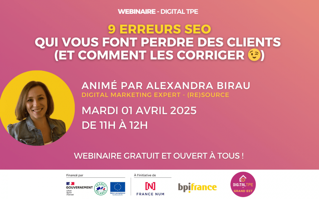 01 avril 2025 – SEO : 9 erreurs SEO qui vous font perdre des clients (et comment les corriger 😉)